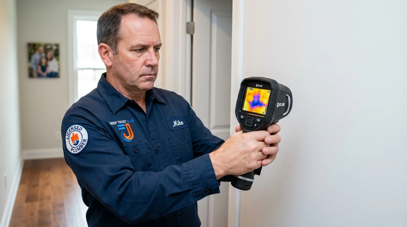 Thermal imaging leak detection by Johns Plumbing LLC in Soquel